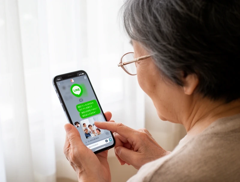 LINE授業のようす